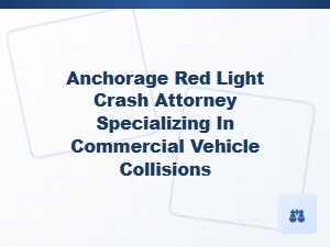 Anchorage Red Light Crash Attorney for Commercial Vehicles
